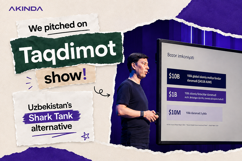 Akinda Pitched on Taqdimot, Uzbekistan's Shark Tank Alternative, and Two Investors Backed It