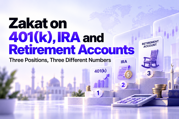 Zakat on 401(k), IRA and Retirement Accounts: Three Positions, Three Different Numbers