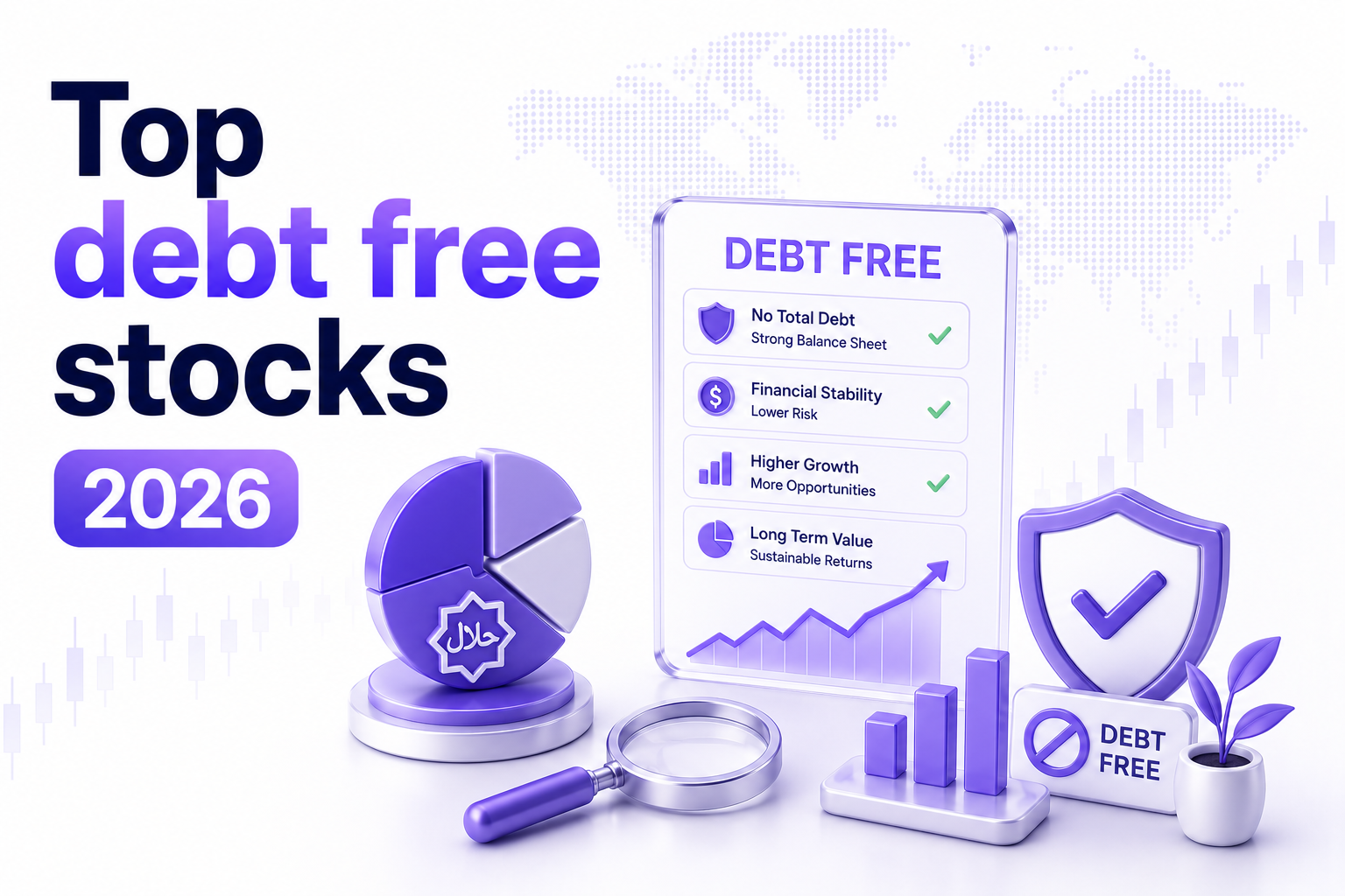 Top Debt-Free Stocks 2026 (Halal & Net-Cash)