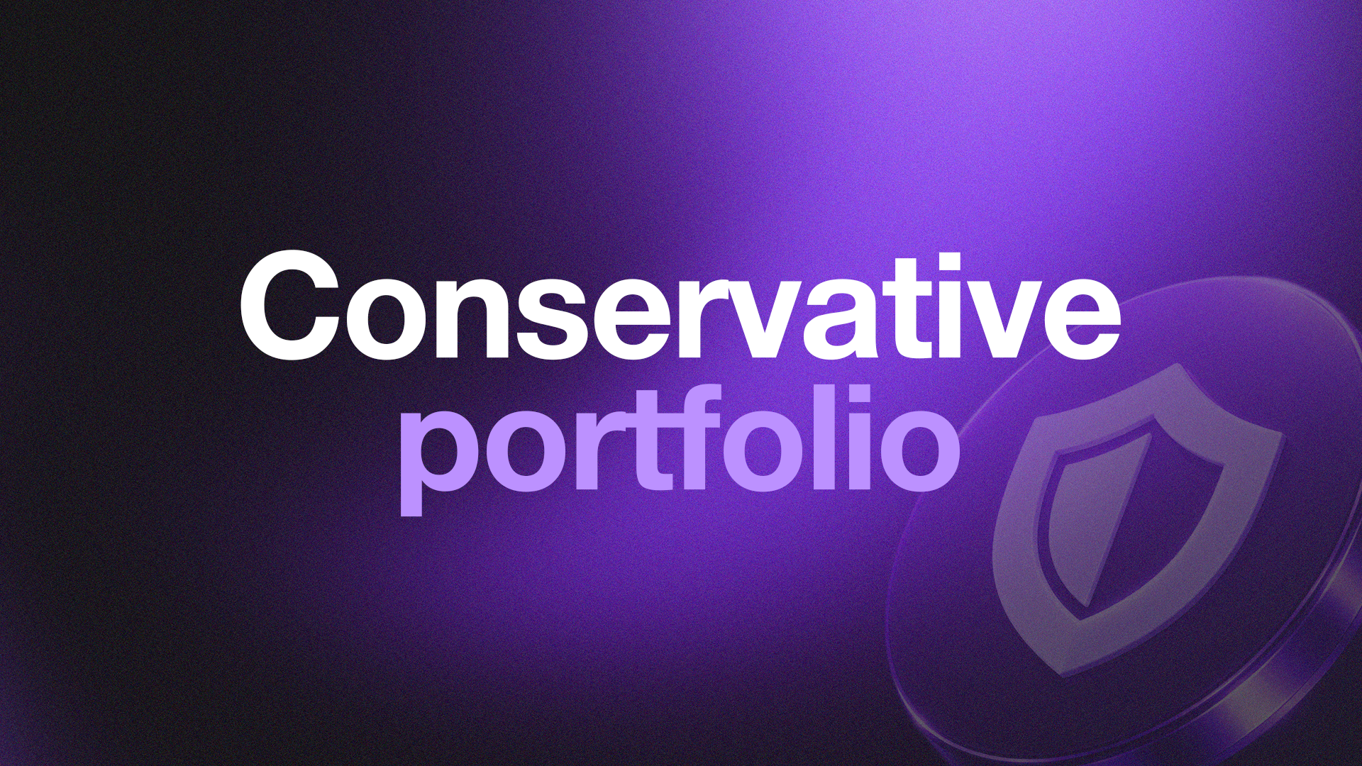Conservative portfolio